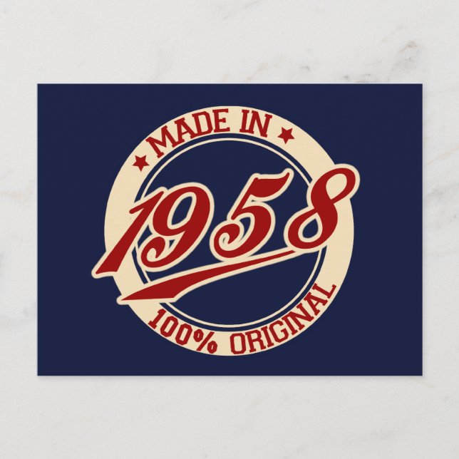 Postal Hecho En 1958 (Anverso)