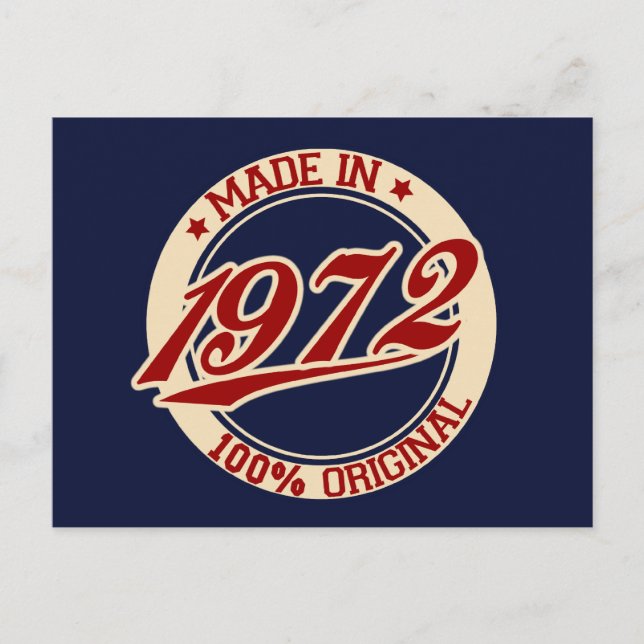 Postal Hecho En 1972 (Anverso)