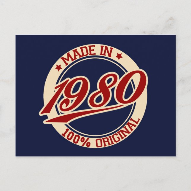 Postal Hecho En 1980 (Anverso)