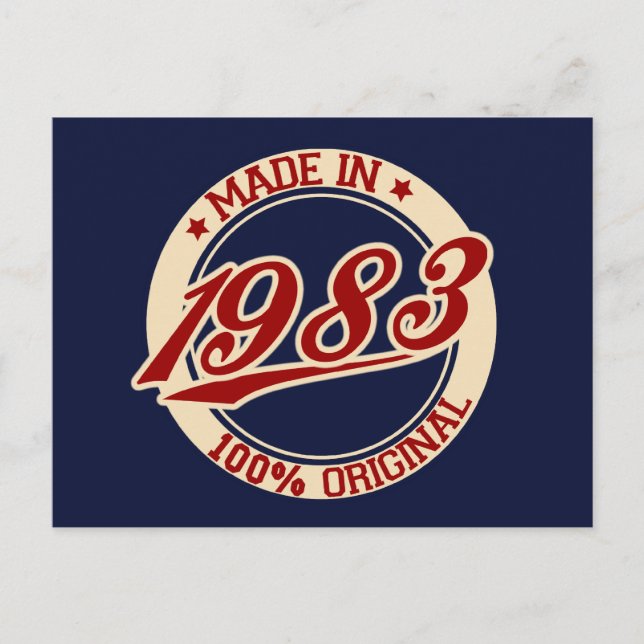 Postal Hecho En 1983 (Anverso)