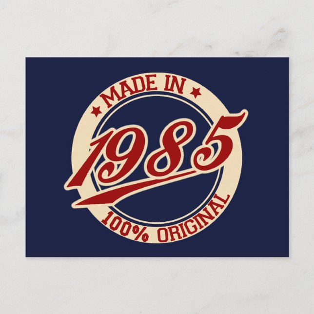 Postal Hecho En 1985 (Anverso)