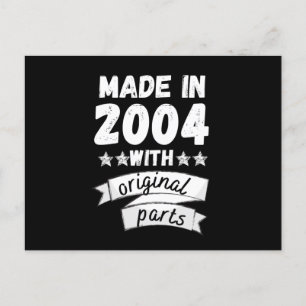 Postal hecho en 2004 con piezas originales,