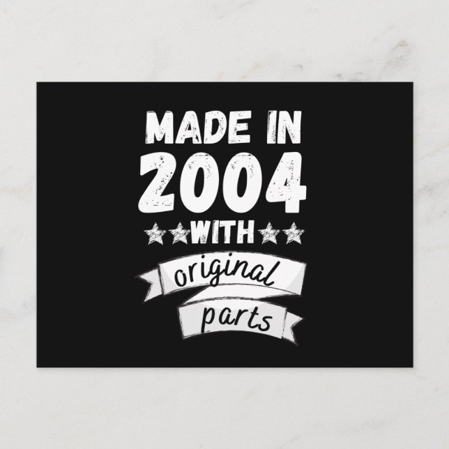 Postal hecho en 2004 con piezas originales, (Anverso)
