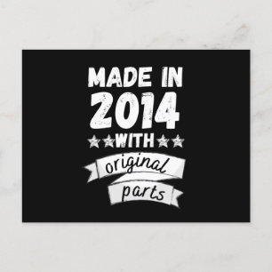 Postal hecho en 2014 con piezas originales,