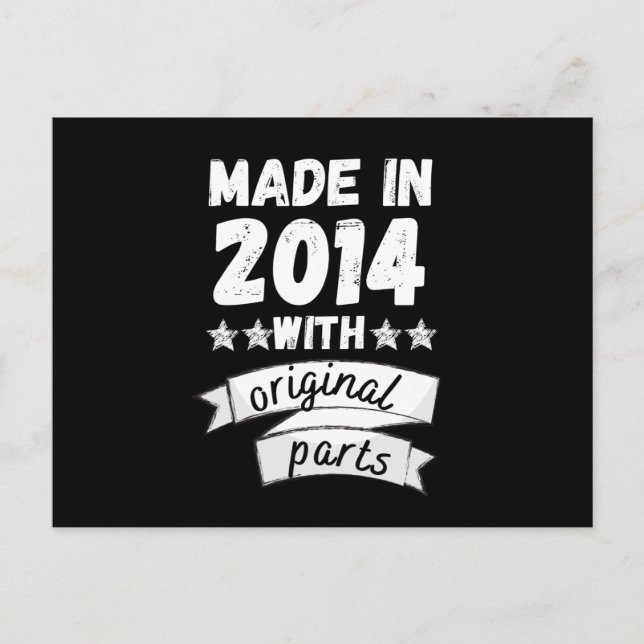 Postal hecho en 2014 con piezas originales, (Anverso)