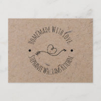 Hecho en Casa con Amor | Falso Papel Kraft | Flech