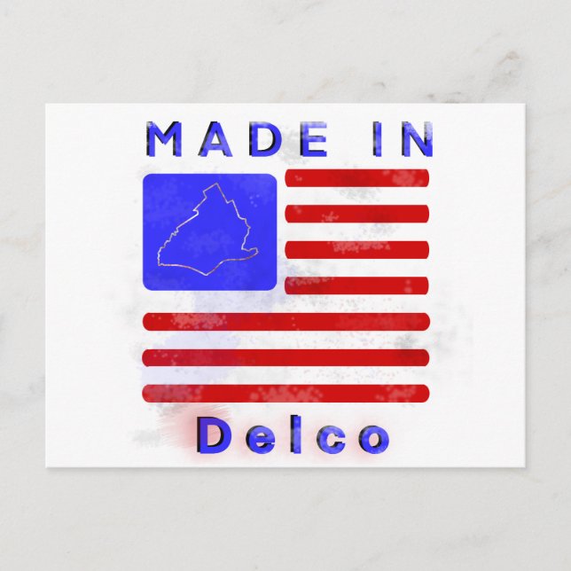 Postal Hecho en Delco (Anverso)