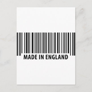 Postal hecho en england código de barras
