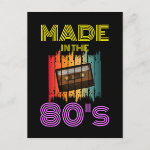 POSTAL HECHO EN LA DÉCADA DE 1980 CINTA DE CASSETTE VINTA