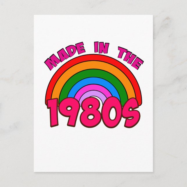 Postal Hecho en los 80 (Anverso)