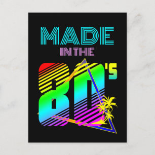 POSTAL HECHO EN LOS 80'S NATURALEZA COLORIDA