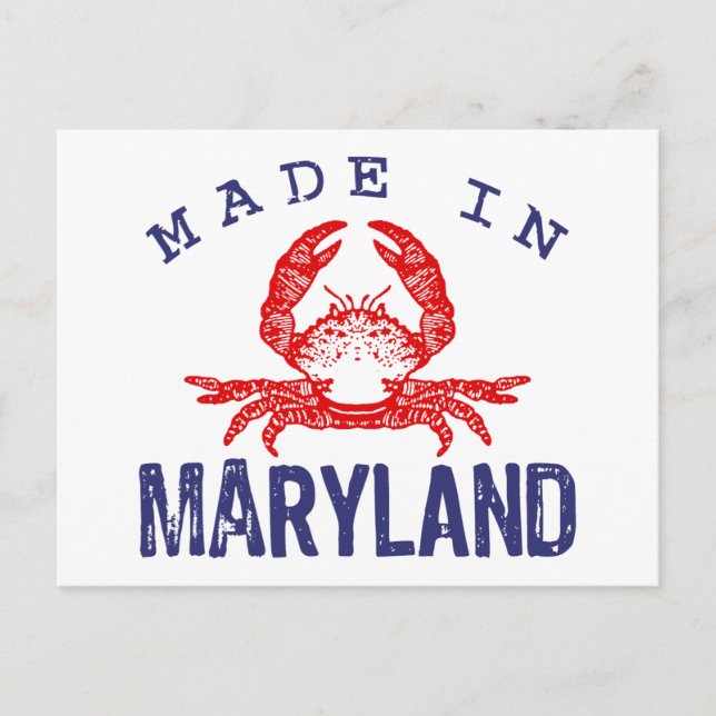Postal Hecho en Maryland (Anverso)