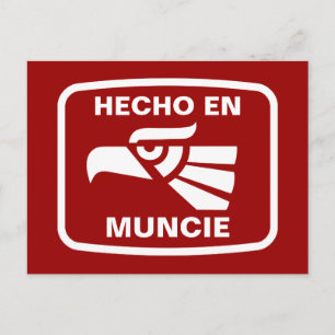 Postal Hecho en Muncie personalizado personalizado person