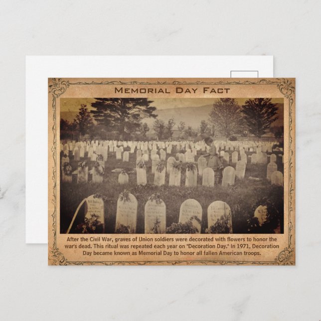 Postal Hechos del Día de la Memoria (Anverso / Reverso)