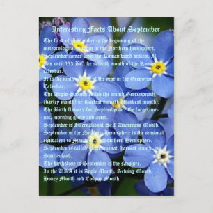 Postal Hechos Interesantes Sobre Septiembre