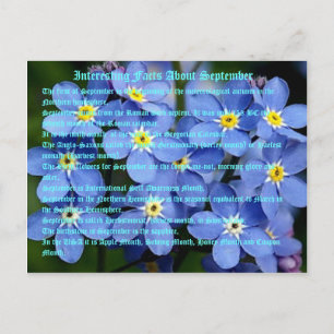 Postal Hechos Interesantes Sobre Septiembre