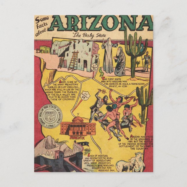 Postal Hechos Sobre Arizona (Anverso)