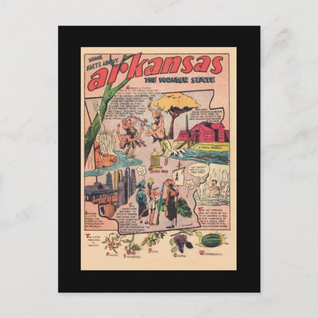 Postal Hechos Sobre Arkansas (Anverso)