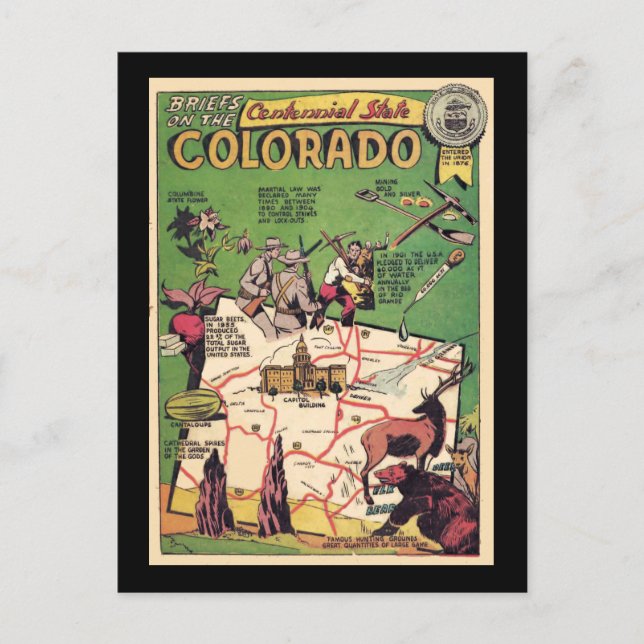 Postal Hechos sobre Colordao (Anverso)