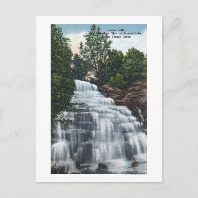 Postal Hector Falls cerca de Seneca Lake View (Anverso)
