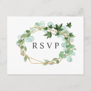 Postal Hedera   Ivy Sale de la Boda Botánica RSVP