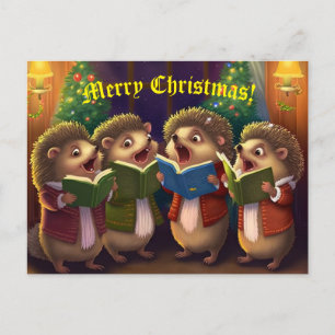 Postal Hedgehog Choir canta a Navidades Carols