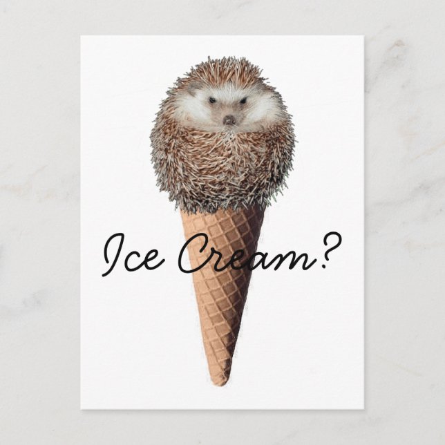 Postal Hedgehog Ice Cream (Anverso)