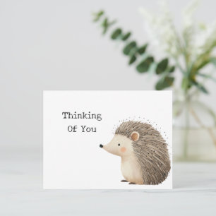 Postal Hedgehog pensando en ti