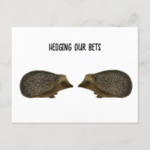 Hedgehogs casándose - boda divertida de Hedgehog