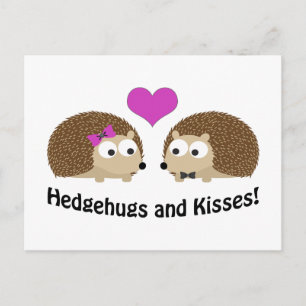 Postal Hedgehugs and Kisses Hedgehog Love
