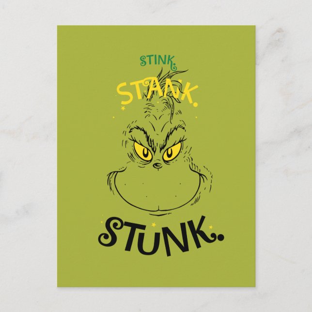 Postal Hediondo Apestoso Apestado Señor Grinch (Anverso)