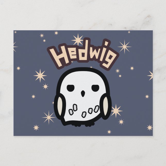 Postal Hedwig Cartoon Character Art (Anverso)