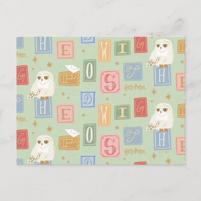 Postal Hedwig Post Letter Block Pattern (Anverso)