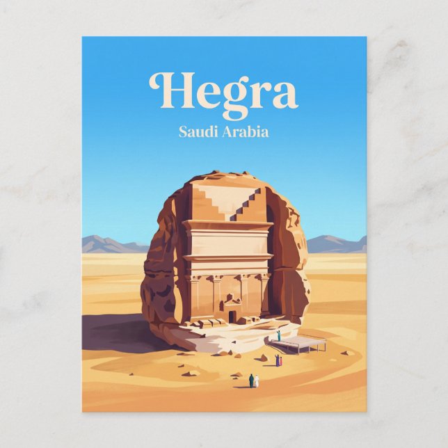 Postal Hegra Arabia Saudita (Anverso)
