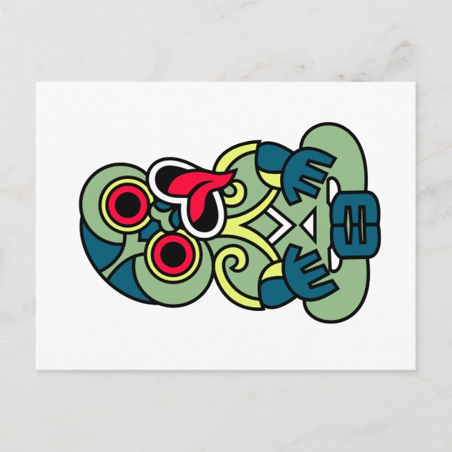 Postal Hei Tiki Maori neozelandés (Anverso)