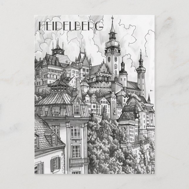 Postal Heidelberg Alemania (Anverso)