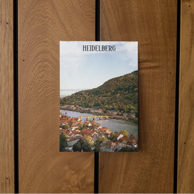 Postal Heidelberg Alemania City View (Heidelberg Germany Postcard)