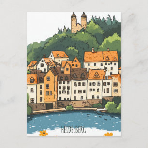 Postal Heidelberg Alemania Viajes