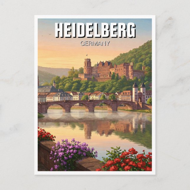 Postal Heidelberg Castle Alemania Travel (Anverso)