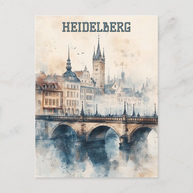Postal Heidelberg German Travel (Anverso)