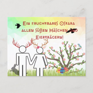 Postal Heidnische Postkarte Ostara