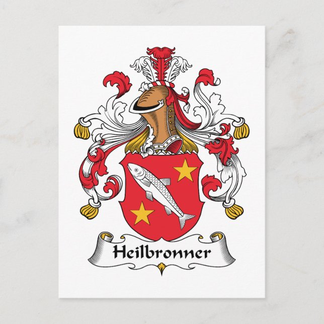 Postal Heilbronner Family Crest (Anverso)