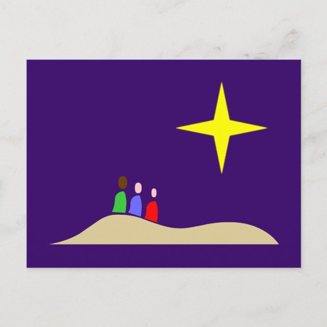 Postal Heilige Drei Könige los tres sabios (Anverso)