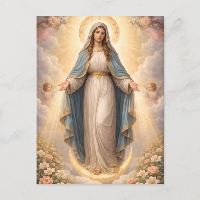 Postal Heilige Mutter Gottes Göttliche Liebe & Schutz´11 (Anverso)