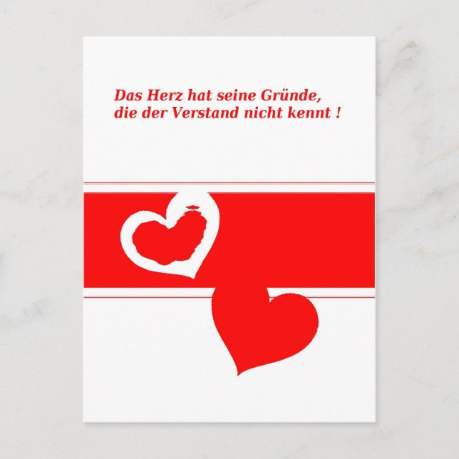 Postal Heimliche Liebe (Anverso)