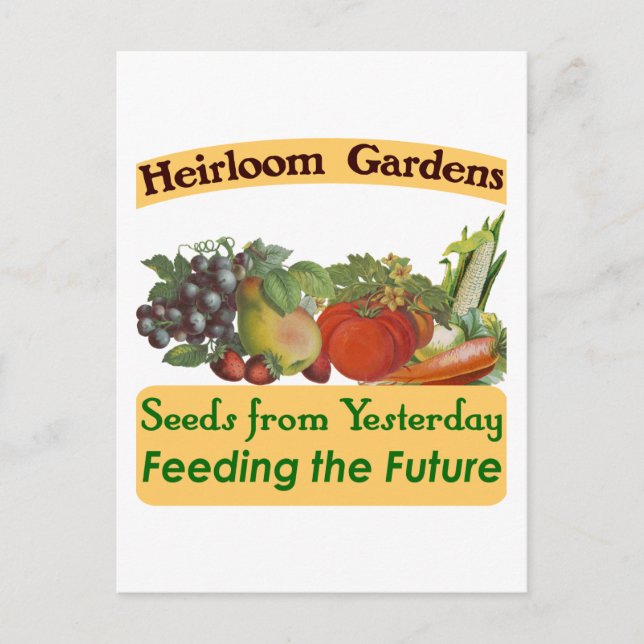 Postal Heirloom Gardens Green Saying (Anverso)