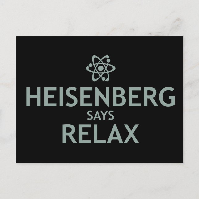 Postal Heisenberg Dice Relax (Anverso)