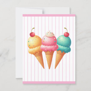 Postal Helado Colorido