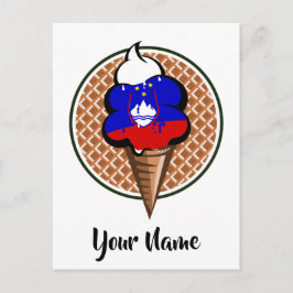 Postal Helado de bandera eslovena