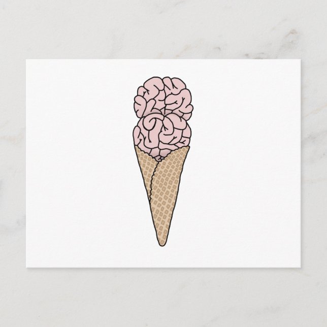 Postal Helado de Congelamiento Cerebral (Anverso)